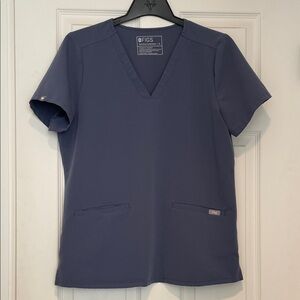 Figs Blue/Gray Casma Scrub Top and Zamora joggers set.